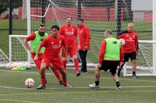 Some of the veterans taking part in LFC's Barracks to Boot Room Programme © Liverpool Football Club