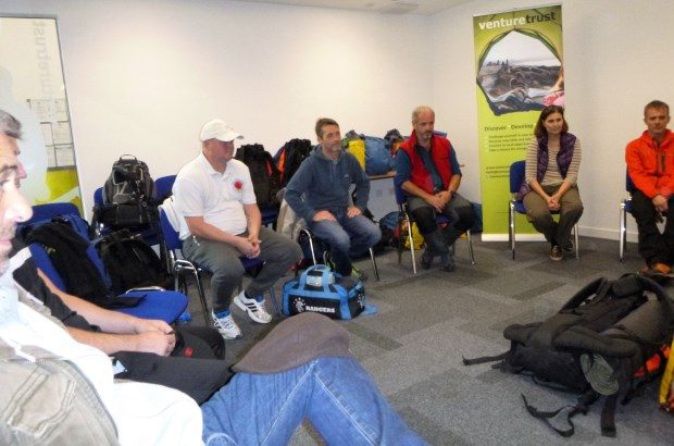 Participants on the Positive Futures programme in a group session